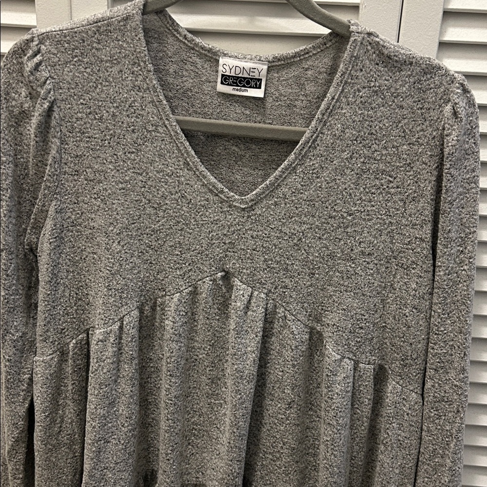 Sydney Gregory Tiered Peplum/babydoll blouse M